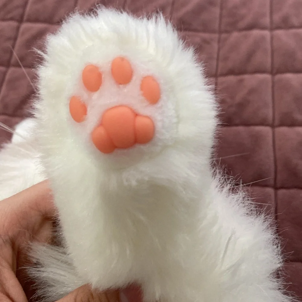 Chonger white cat emotional stuffed animal